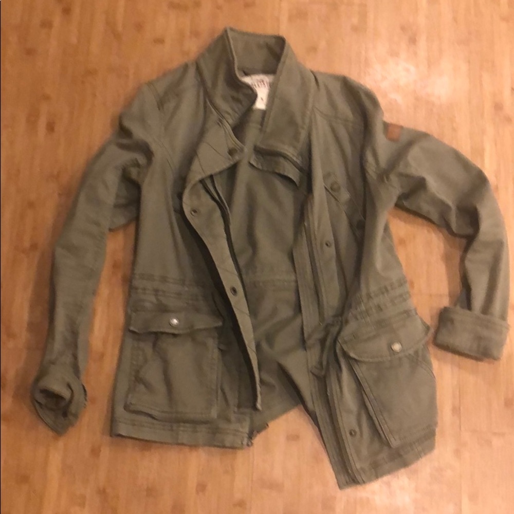 Hollister green utility Jacket
